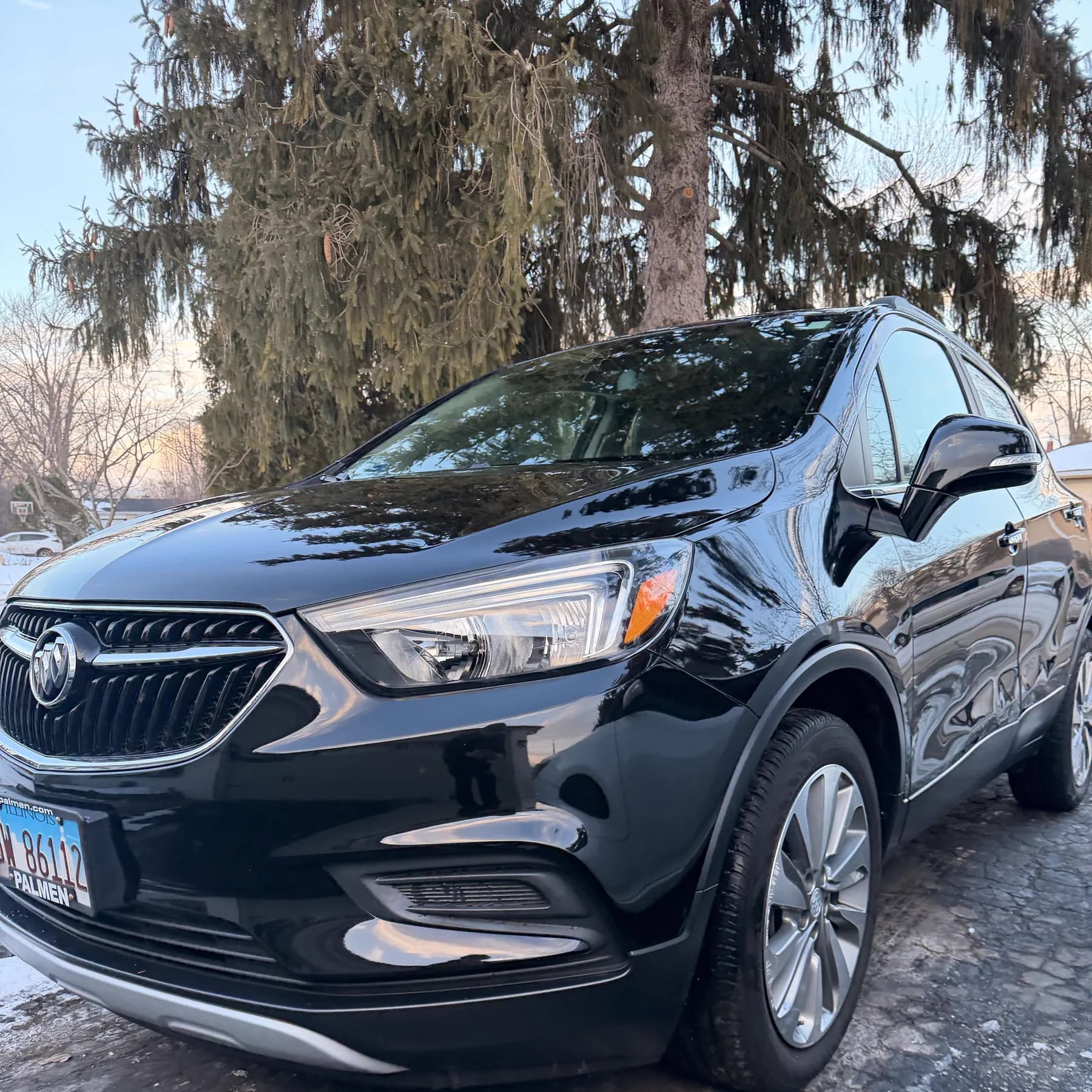 Black Buick SUV after exterior detailing