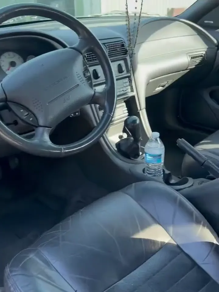 Clean interior of a Mustang SVT Cobra